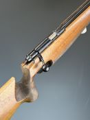 Anschutz Match 54 .22 bolt-action target rifle with shaped and textured semi-pistol grip, raised