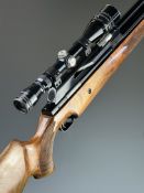 First production model of the John Whiscombe JW 75 FB twin-piston recoilless .22 under-lever FAC air