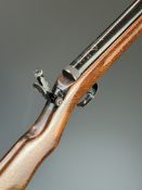 Diana Model 25 .177 air rifle with semi-pistol grip and adjustable sights and pop-up peep-hole
