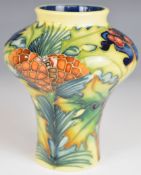 Moorcroft signed Philip Gibson vase decorated in the Woodland Trail pattern, numbered 32 and dated