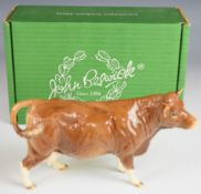 Beswick Collector's Club 1998 Limousin cow figure, boxed, H11cm