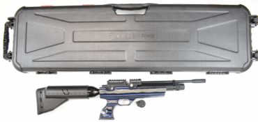 Kral Puncher NP-02 .177 PCP carbine air rifle with blue laminated show wood stock, pistol grip,