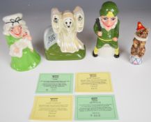 AUCTIONEER'S ANNOUNCEMENT - Includes 'green' Toby figure Wade limited edition of 200 green based