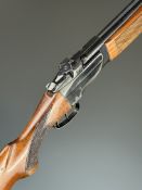 BRNO 12 bore and 7x57R over and under combination or drilling gun with chequered semi-pistol grip