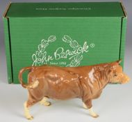 Beswick Collector's Club 1998 Limousin cow figure, boxed, H11cm