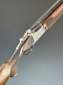 Parker-Hale 803 12 bore over and under ejector shotgun with engraved locks, trigger guard,