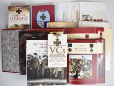 Victoria Cross signed and other ephemera, books etc., to include D G Johnson VC, T Watkins VC, J D