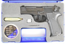 Umarex Walther CP88 .177 CO2 air pistol with textured composite grips and two 8 shot magazines,