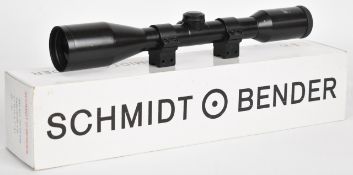 Schmidt & Bender 6x42 rifle scope, in original box.