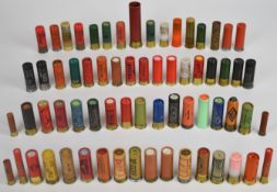 Sixty-seven collector's shotgun cartridges including Midland Gun Company The Demon, Eley Rocket,