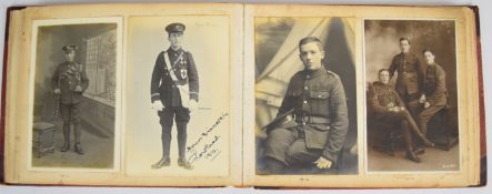 WW1 Minchinhampton, near Stroud Gloucestershire RFC or RAF and other interest photograph album