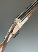 Denton & Kennell 20 bore side by side shotgun with engraved locks, underside, trigger guard and