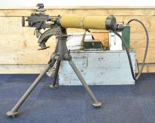 Deactivated Australian Vickers Mk.I .303 heavy machine gun with dial sight, folding ladder sights,