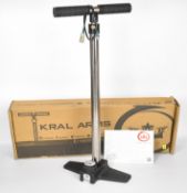 Kral Arms PCP air rifle or pistol pump, in original box with accessories and instructions.