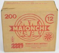 Two hundred 12 bore Maionchi M-Speed 36g 3 shot nickel plated shotgun cartridges, sealed in original