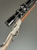 J Stevens A T & Co Model 1894 .22 underlever-action falling block take down rifle with Nikko