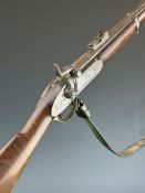 London Armoury Company Enfield three band percussion hammer action rifle with lock stamped with