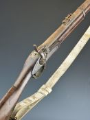 George Gibbs of Bristol Enfield pattern two band percussion hammer action rifle with named lock,