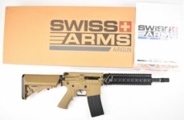Cybergun Swiss Arms US Government M4 Carbine .177 CO2 air rifle with pistol grip, tactical stock,