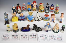 Collection of Wade figures including C & S Collectables, Arthur Hare, Collectors Club year pieces,