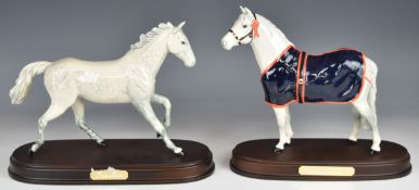 Royal Doulton horse figures 'Welsh Mountain Pony' and 'One Man', tallest 24cm