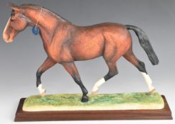 Border Fine Arts 'Bay Hunter' 111/150 limited edition horse figure signed D Mayer, H36cm