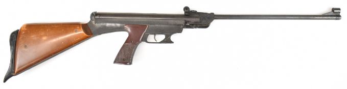 Gamo ASI Paratrooper .22 air rifle with moulded pistol grip and adjustable sights, serial number