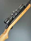 BSA Mercury Mk II .22 under-lever air rifle with semi-pistol grip, adjustable sights and BSA