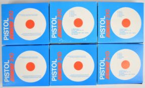 Six SGS Domino 310 starting pistols, all in original boxes.