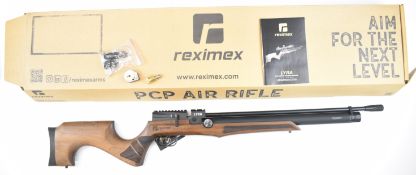 Reximex LYRA .177 PCP air rifle with chequered semi-pistol grip, adjustable trigger, 14-shot