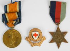 Machine Gun Corps WW1 Great War Medal named to 57709 Pte G Charnley M.G.C. together with a WW2