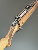 Sako 85 M .30-06 bolt-action rifle with full length Stutzen stock, chequered semi-pistol grip, sling