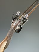 Juan Andrés Gabiola of Eibar Spain 12 bore side by side double barrelled flintlock sporting gun with