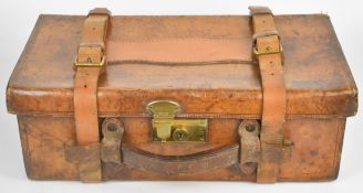 Cogswell & Harrison leather bound shotgun cartridge magazine with fitted interior and 'Cogswell &