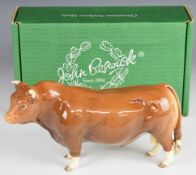 Beswick Collector's Club 1998 Limousin bull figure, boxed, H13cm