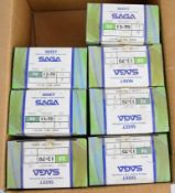 One hundred and seventy five 12 bore Saga Skeet 28g 9 shot shotgun cartridges, all in original
