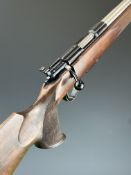 Anschutz .20 Vartarg Turbo bolt-action rifle with chequered semi-pistol grip and forend, raised