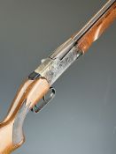 Manu-Arm .410 over and under shotgun with chequered semi-pistol grip, double trigger and 27 inch