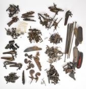 A large collection of shotgun, rifle and other gun parts including Parker-Hale and similar target