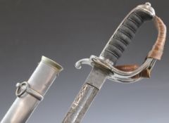 Bristol & Gloucestershire Artillery Corps George Gibbs Bristol Victorian dress sword, with wire