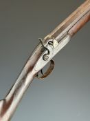 George Gibbs of Bristol percussion hammer action sporting gun with named and engraved lock,