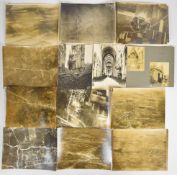 Ten WW1 RFC and RAF interest aerial photographs, many annotated verso including two showing