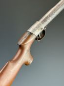 BSA Lincoln Jefferies style .177 air rifle with chequered grip and adjustable sights, serial