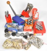 A collection of .303, .357, .38, .450-400, 9mm Luger, 8mm Mauser, 6mm Creedmore and .458 Win Mag