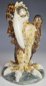 Cobridge Stoneware grotesque bird figure, H25cm
