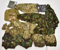 Modern military camouflage clothing to include size 160/88, 170/88, 170/96 and 180/96 combat