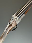 Cogswell & Harrison 12 bore side by side ejector shotgun with named and engraved locks, engraved