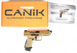 Cybergun CANiK .177 CO2 airsoft pistol with textured grips, fixed sights and multi-shot magazine,