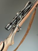 BRNO Model 2-E-S .22 bolt-action rifle with chequered semi-pistol grip, adjustable comb and butt