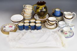 Collection of 19th/20thC decorative teaware and including Aynsley, Copeland, Granger and Co etc, and